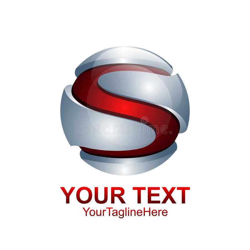 Letter S Logo Design Template Colored Red Silver Circle Sphere D Stock Vector Illustration Of Clean Business Letter S Logo Design Template Colored Red Silver Circle Sphere D Stock Vector Illustration Of Clean Business