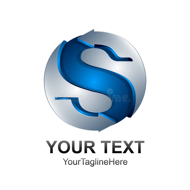 Letter S Logo Design Template Colored Silver Blue Sphere Arrow D Stock Vector Illustration Of Globe Blue Letter S Logo Design Template Colored Silver Blue Sphere Arrow D Stock Vector Illustration Of Globe Blue