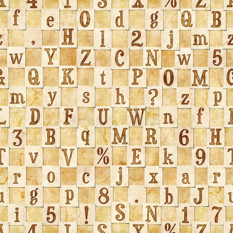 Letter seamless texture vector illustration