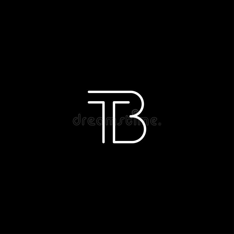 Letter TB BT T B Logo Design Simple Vector