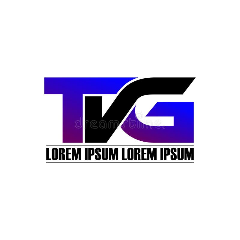 Letter TVG Simple Monogram Logo Icon Design. Stock Vector