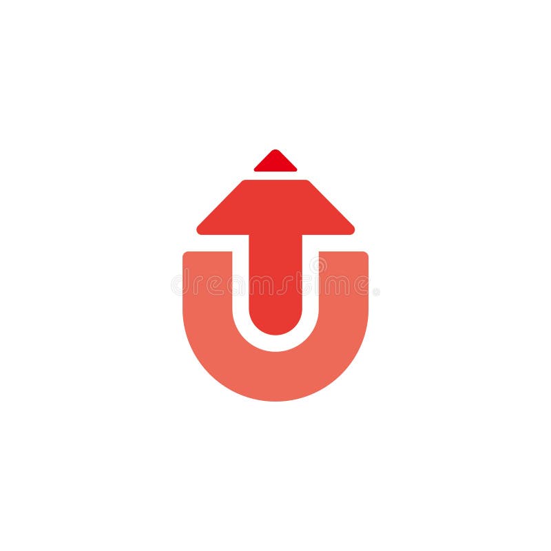 Letter U Up Motion Arrow Simple Geometric Design Logo Vector Stock Vector Illustration Of Design Mark