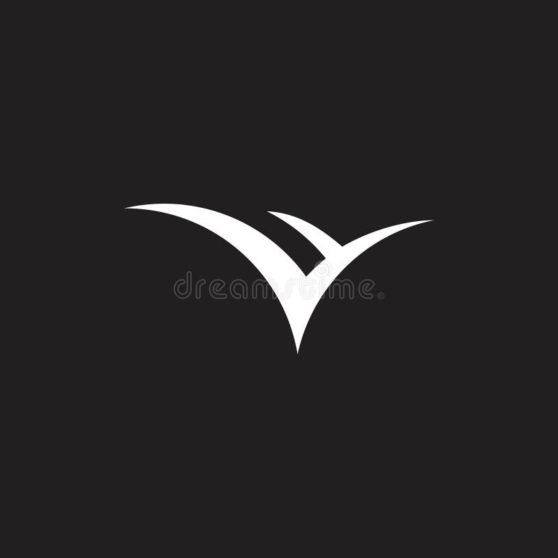 letter vl simple geometric arrows shape logo vector