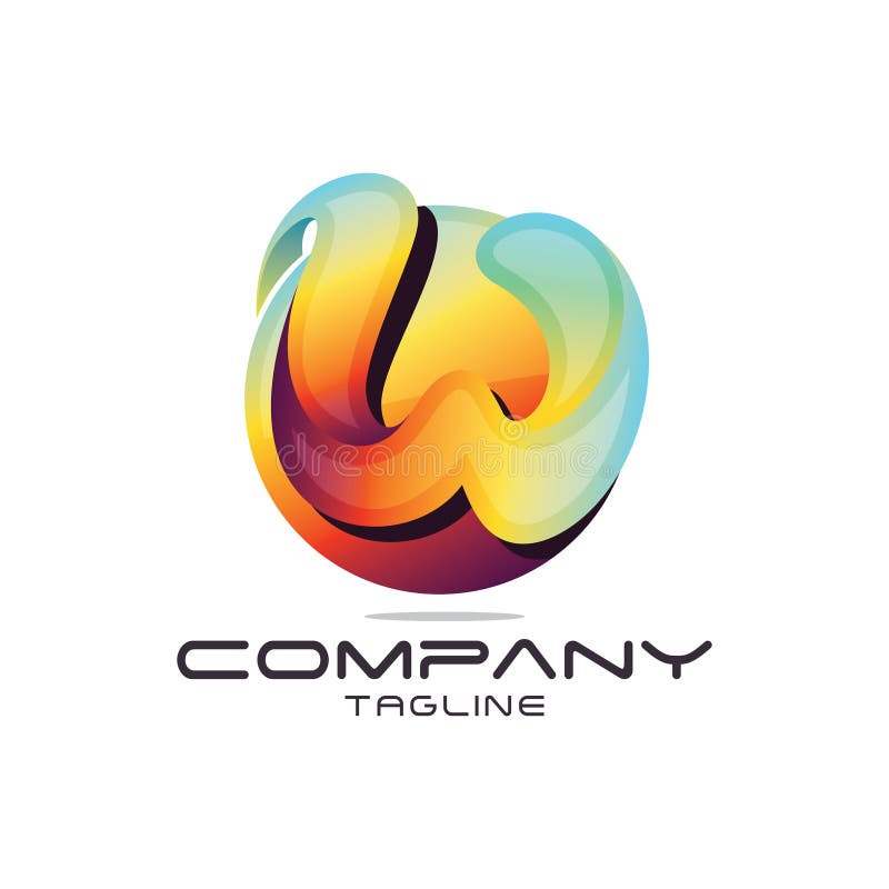 W letter business corporate logo Royalty Free Vector Image