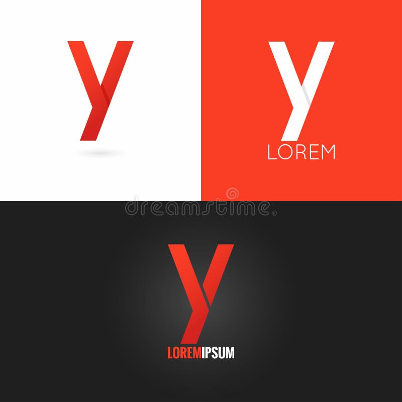Letter Y Logo Design Stock Illustrations, Royalty-Free Vector