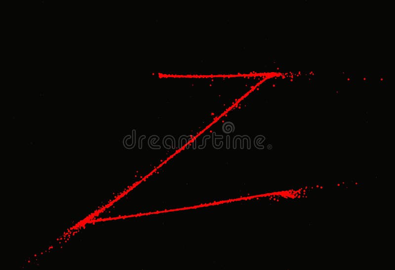 Letter Z in Black Background Stock Illustration - Illustration of night,  modern: 137036911