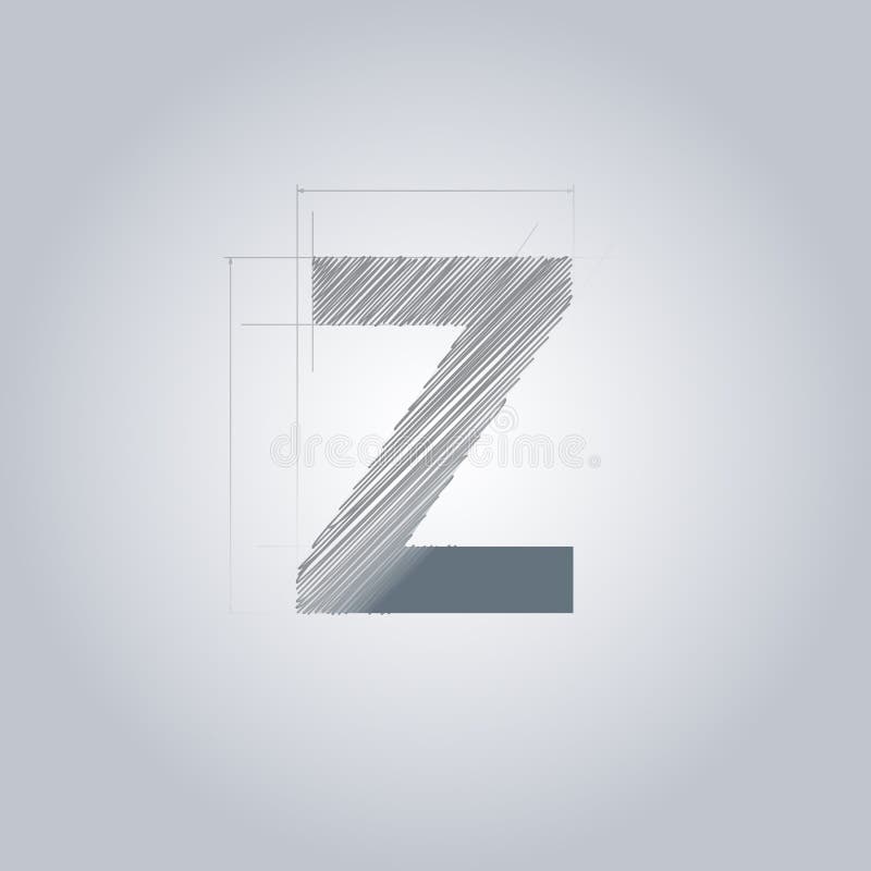 Letter Z Logo. Alphabet Logotype Architectural Design Stock Vector ...