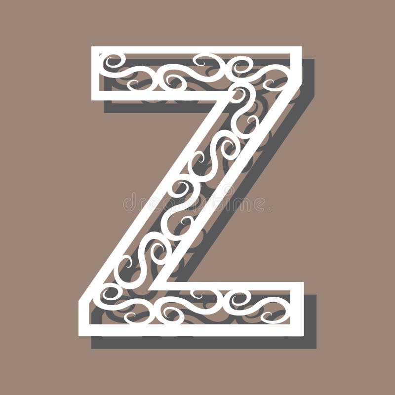 Letter Z. Vector Illustration Decorative Design Stock Vector