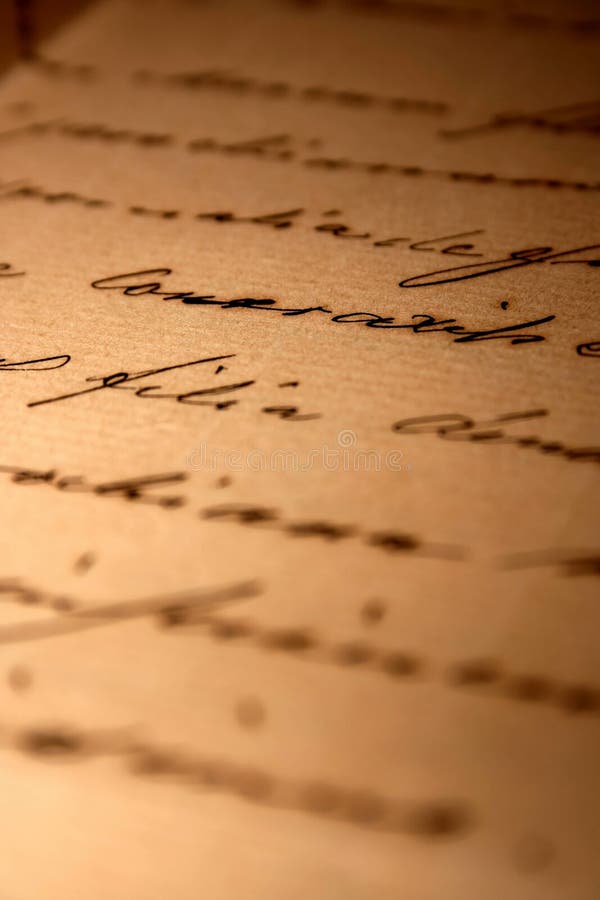 Lettera di amore scritta a mano