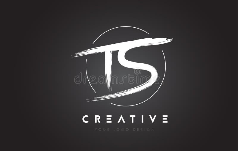 Lettera Logo Design della spazzola degli ST Logo scritto a mano artistico C delle lettere