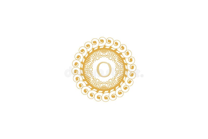 Lettera O Logo For Wedding iniziale, boutique, elemento di lusso, illustrazione di vettore royalty illustrazione gratis Lettera O Logo For Wedding iniziale, boutique, elemento di lusso, illustrazione di vettore royalty illustrazione gratis