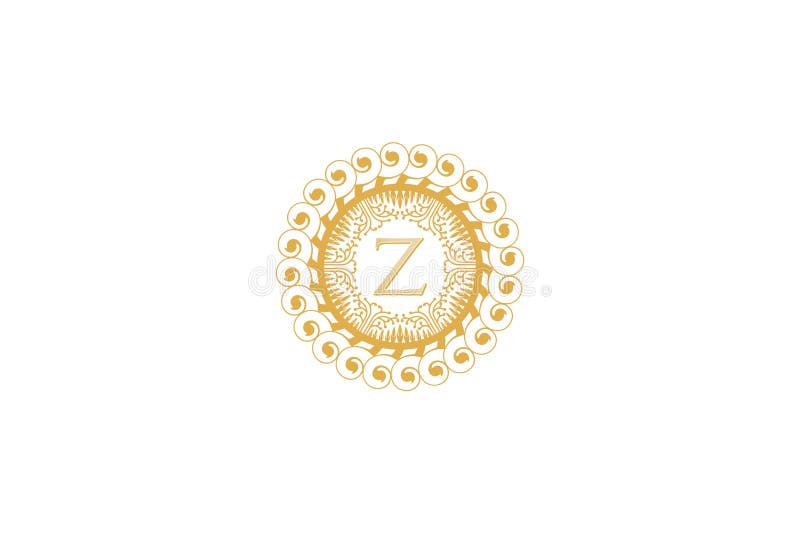 Lettera Z Logo For Wedding iniziale, boutique, elemento di lusso, illustrazione di vettore illustrazione di stock Lettera Z Logo For Wedding iniziale, boutique, elemento di lusso, illustrazione di vettore illustrazione di stock
