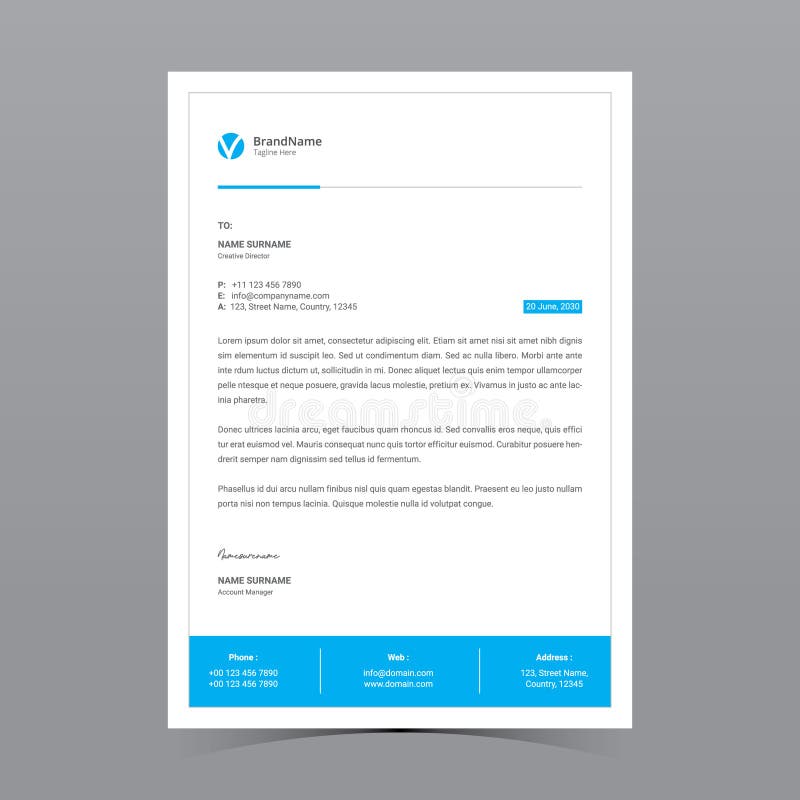 A4 Letterhead Template Vector Design Stock Vector Illustration Of a4-letterhead-template-vector-design-stock-vector-illustration-of