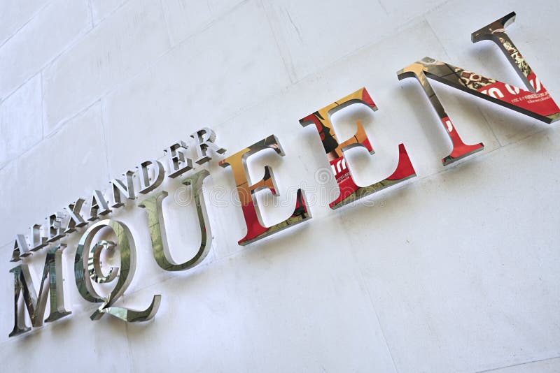Lettering Alexander McQueen Fashion Outlet, Beijing, China ...