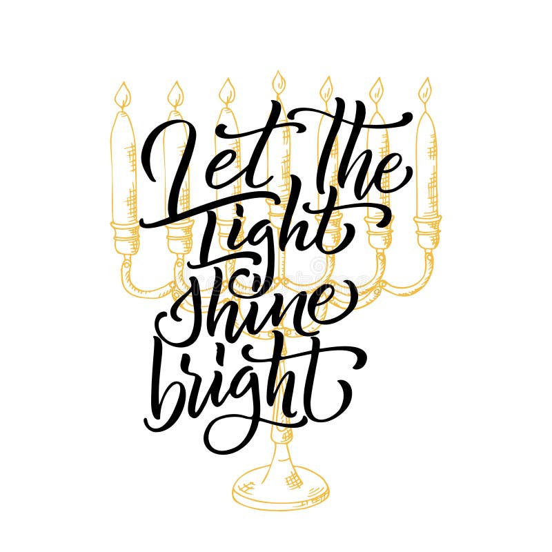 Lettering card with sketch elements. Happy Hanukkah poster. Hand drawn vector illustration vector illustration Lettering card with sketch elements. Happy Hanukkah poster. Hand drawn vector illustration vector illustration