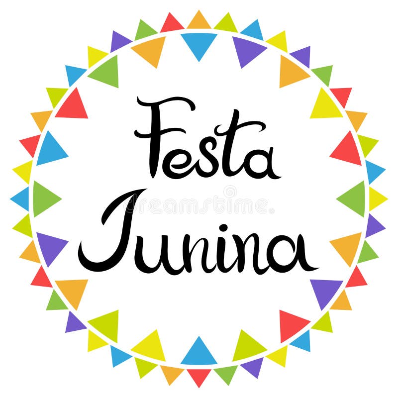 Fundo de Festa Junina Colorido ilustração do Stock