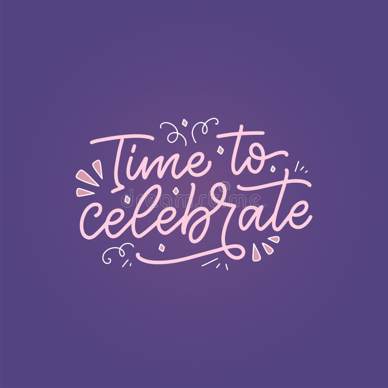 Lettering Slogan for Happy Birthday. Hand Drawn Phrase for Gift Card ...