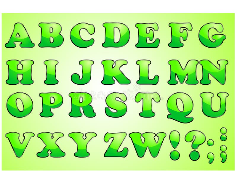 Letters stock vector. Illustration of alphabet, design - 16000095