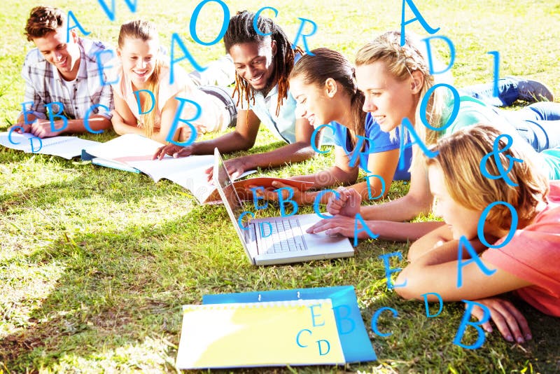 Composite image of letters stock images