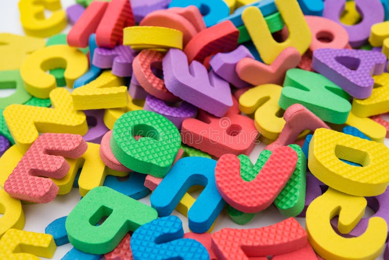 Letters of Alphabet Jigsaw Puzzle Stock Photo - Image of dexterity