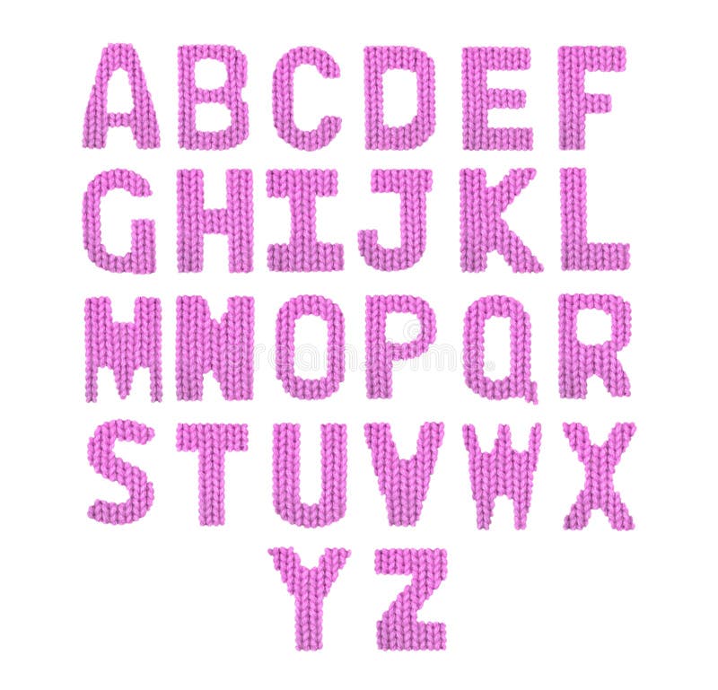 Letters English Alphabet. Color Pink Stock Photo - Image of object ...