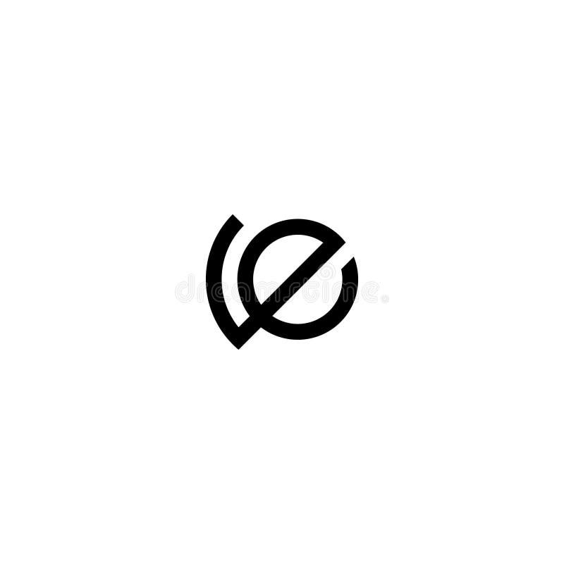 Letters ge e.g. monogram logo ontwerpvector