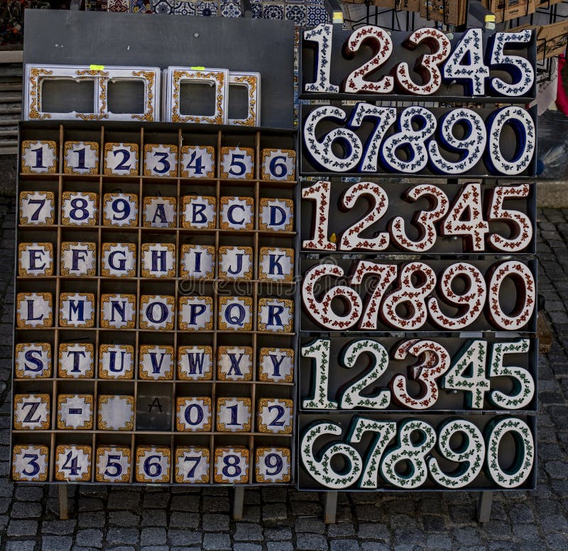 Letters And Numbers on Display stock photos Letters And Numbers on Display stock photos
