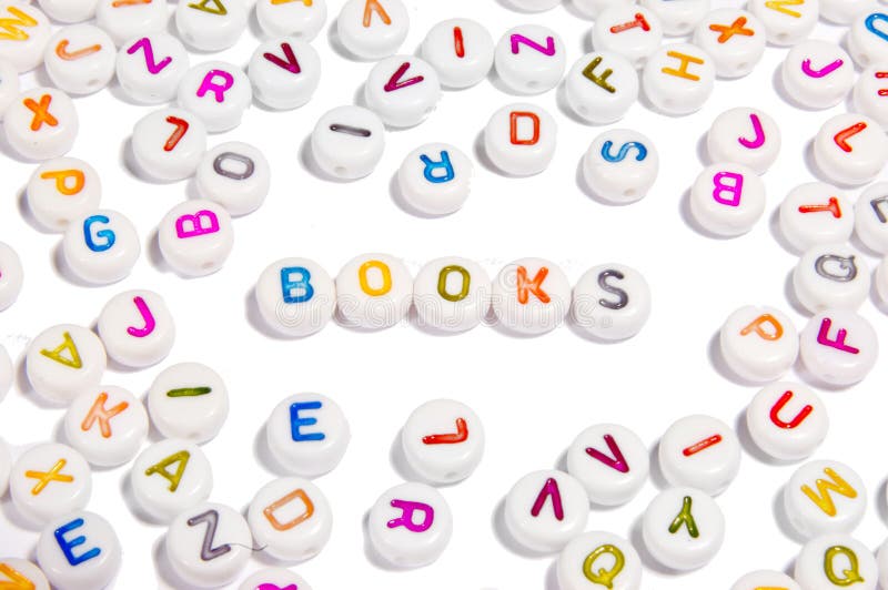 Letters spelling word books