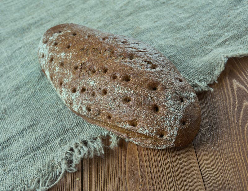 Latvian traditional bread with cumin.Latvian cuisine. Latvian traditional bread with cumin.Latvian cuisine