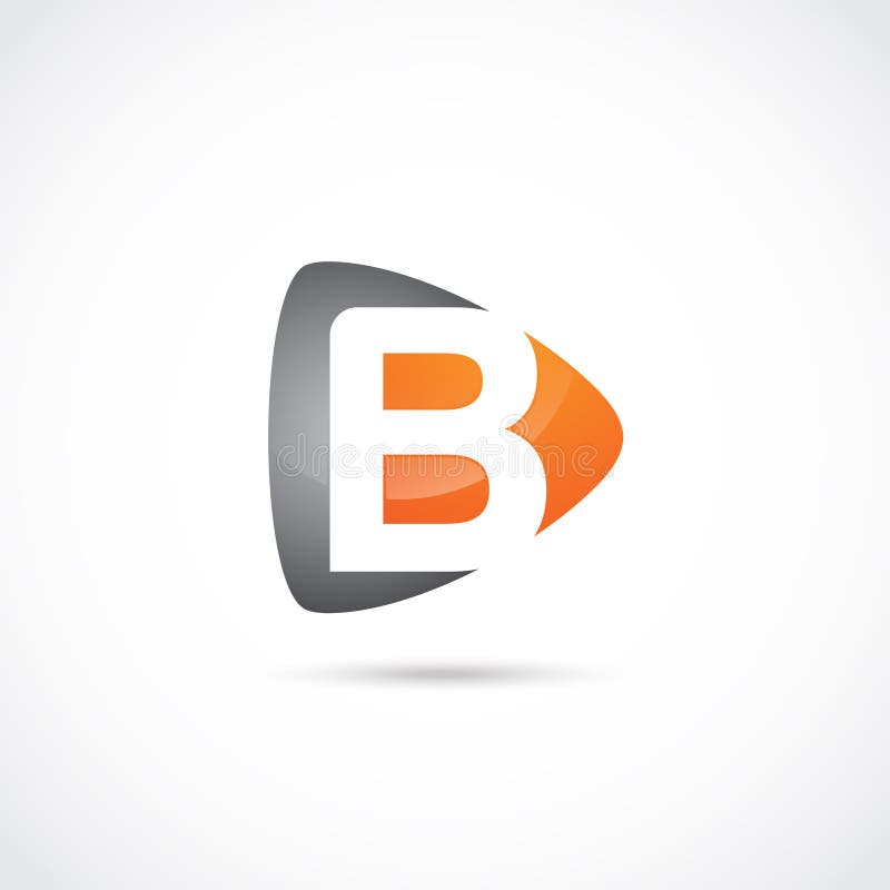 Lettre Abstraite B Logo Design Illustrateur ENV De Vecteur 10