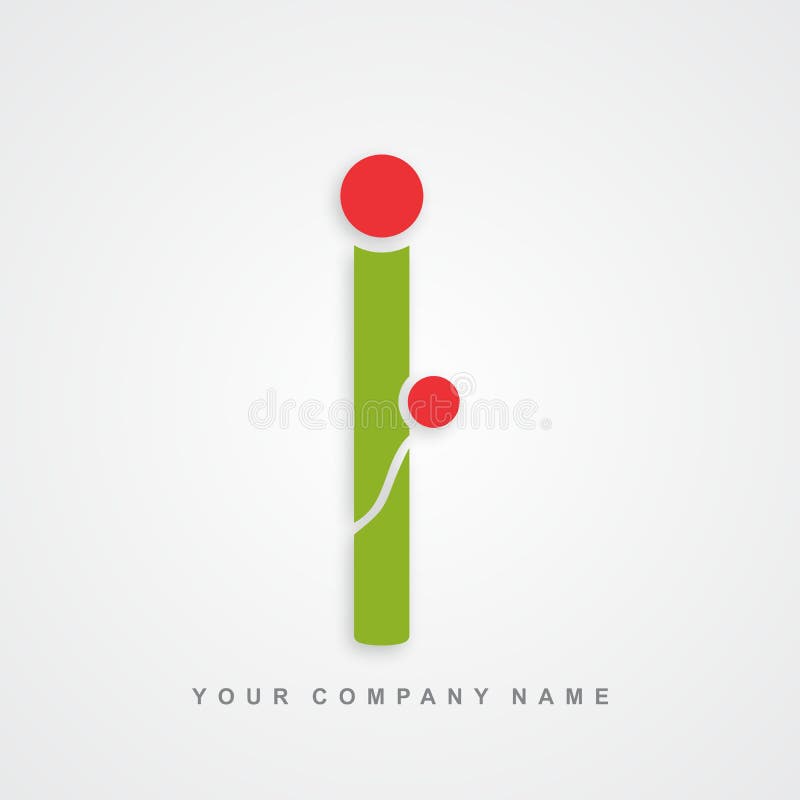 Lettre i de logo de soin de mère illustration libre de droits Lettre i de logo de soin de mère illustration libre de droits