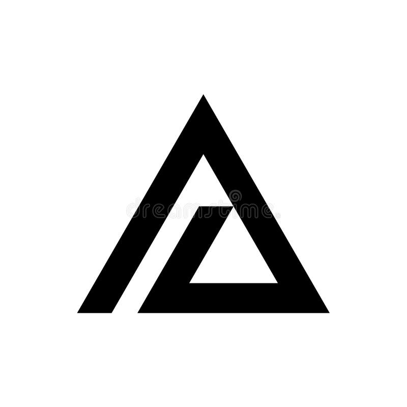 Lettre initiale conception vectorielle illustration stock