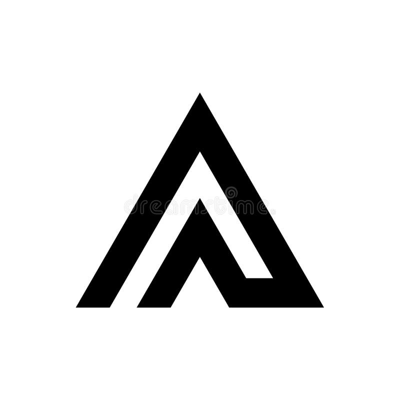 Lettre initiale conception vectorielle illustration stock