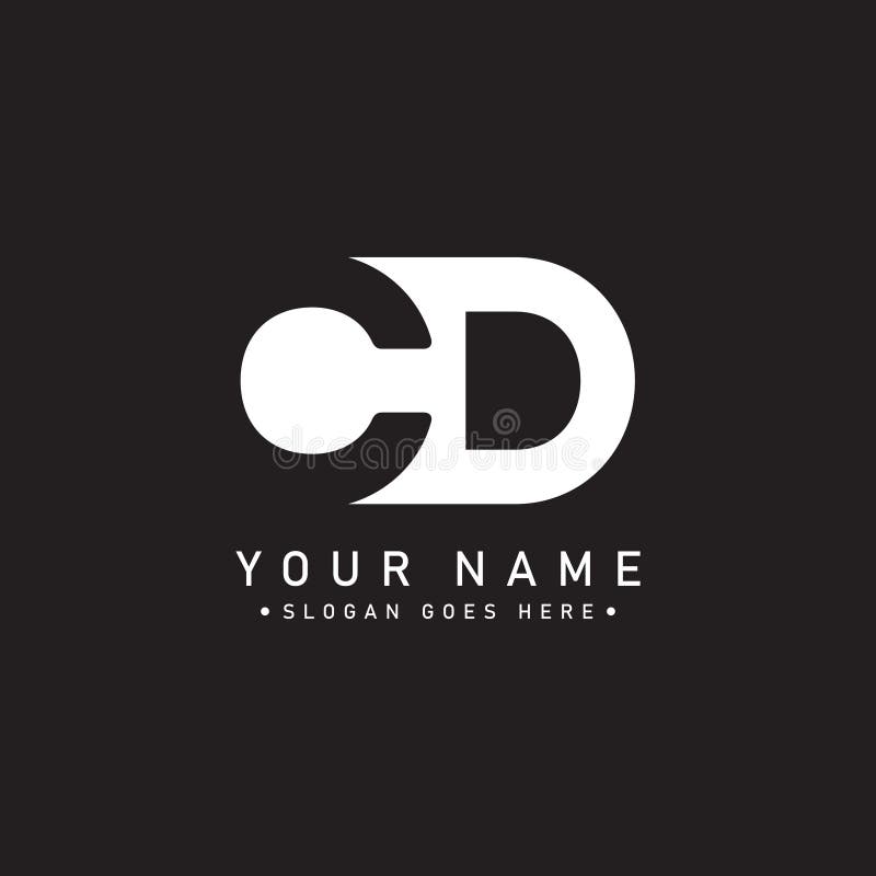 Logo Initial CD - Logo d'Entreprise Simple illustration stock