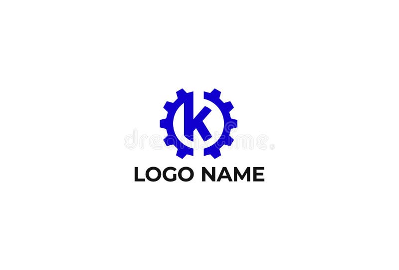 Lettre K Logo Design de vecteur illustration stock Lettre K Logo Design de vecteur illustration stock