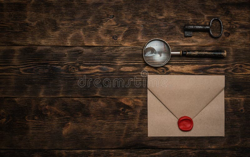 Lettre secrète image stock