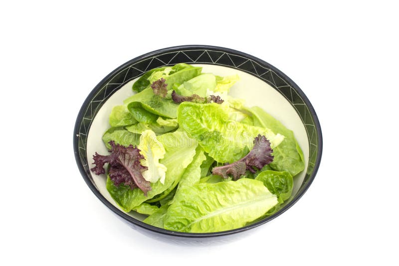 Lettuce bowl stock image. Image of board, vegeatable 33875035