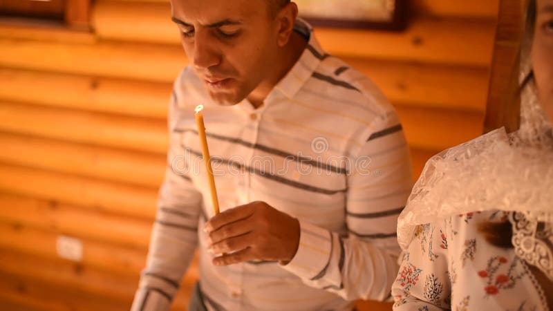 Letychiv, Ukraine - 10.15.2020: rite of sacrament epiphany child baby in church