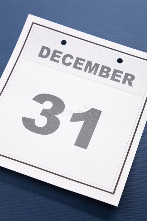 Letzter Tag des Jahres stockbild. Bild von blau, jahr 6614249