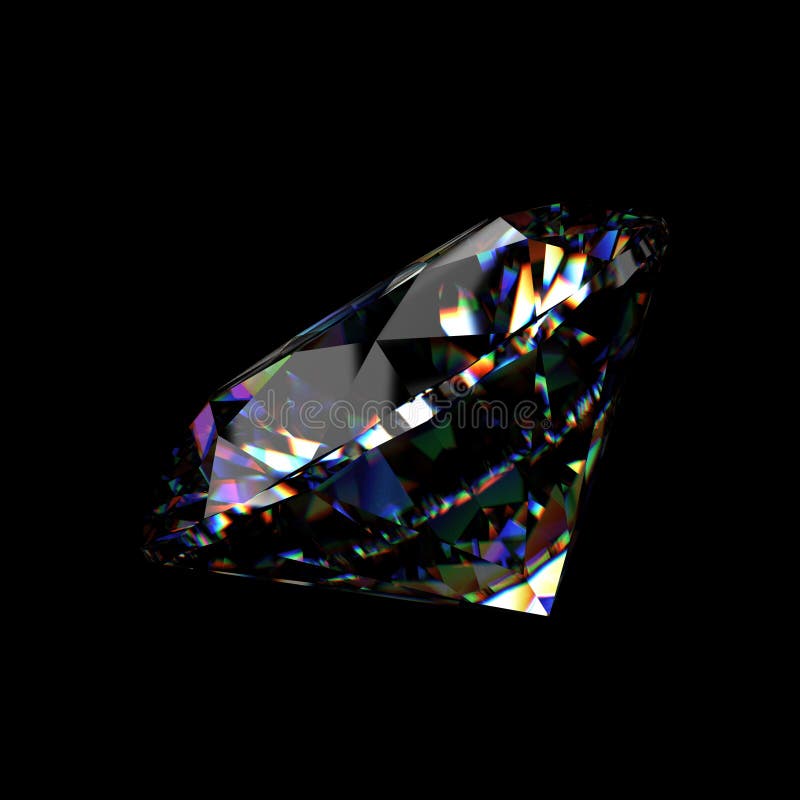 Leuchtende Diamantperspektive des Schnittes 3d