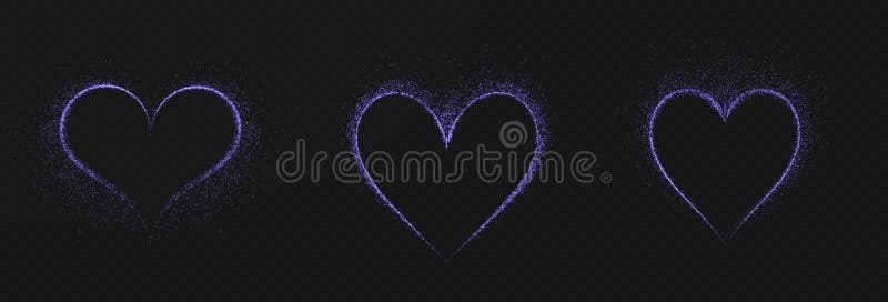 Leuchtende violette Neonflimmerkulisse an einer farbig geformten Ziegelwand, romantisch und retroartig, perfekt für Valentine stock abbildung