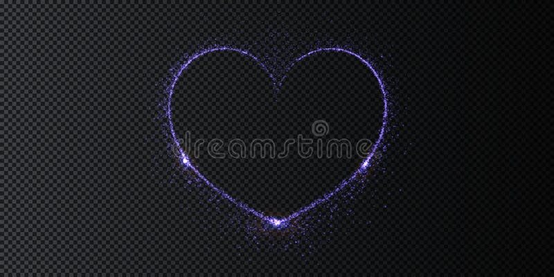 Leuchtende violette Neonflimmerkulisse an einer farbig geformten Ziegelwand, romantisch und retroartig, perfekt für Valentine stock abbildung
