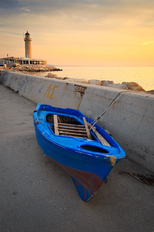 Leuchtturm in Patras stockbild Leuchtturm in Patras stockbild