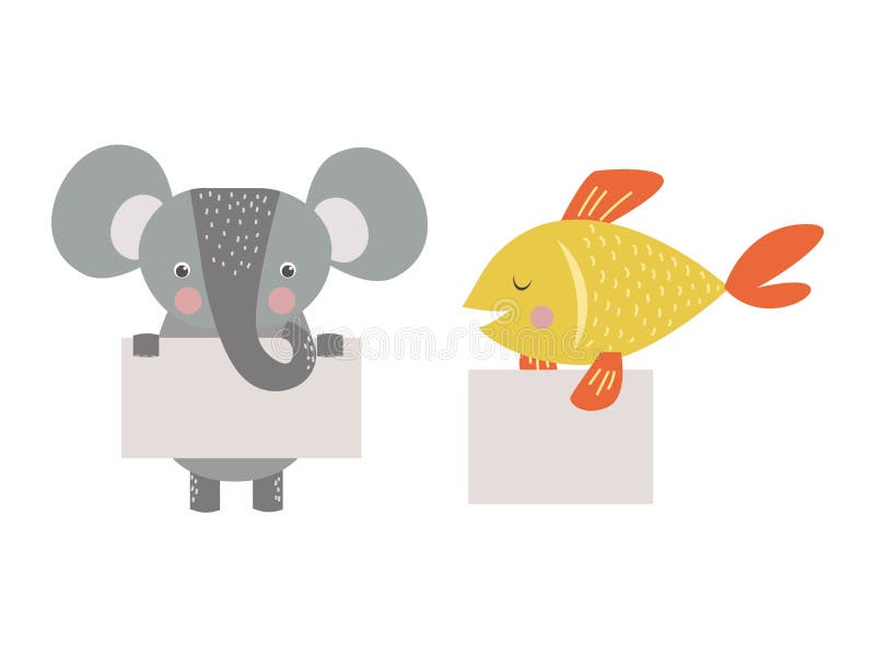 Leuk dieren vectorkarakter royalty-vrije illustratie Leuk dieren vectorkarakter royalty-vrije illustratie