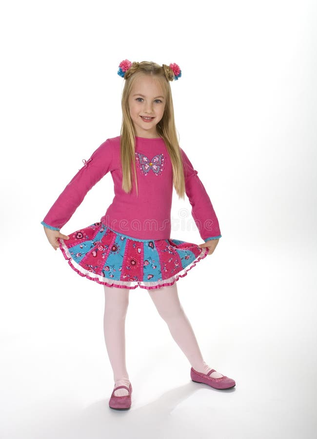 Leuk Meisje in Roze royalty-vrije stock foto Leuk Meisje in Roze royalty-vrije stock foto