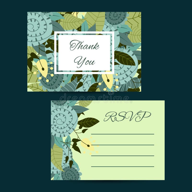 Leuk uitnodigingsmalplaatje met bloemdecoratie stock illustratie Leuk uitnodigingsmalplaatje met bloemdecoratie stock illustratie