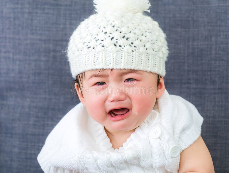 Leuke baby en schreeuw stock afbeeldingen Leuke baby en schreeuw stock afbeeldingen