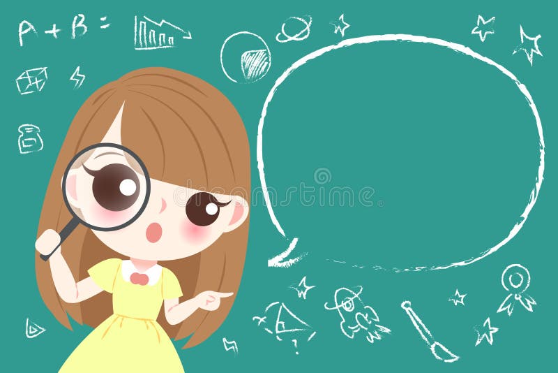 Leuke beeldverhaalstudente vector illustratie Leuke beeldverhaalstudente vector illustratie