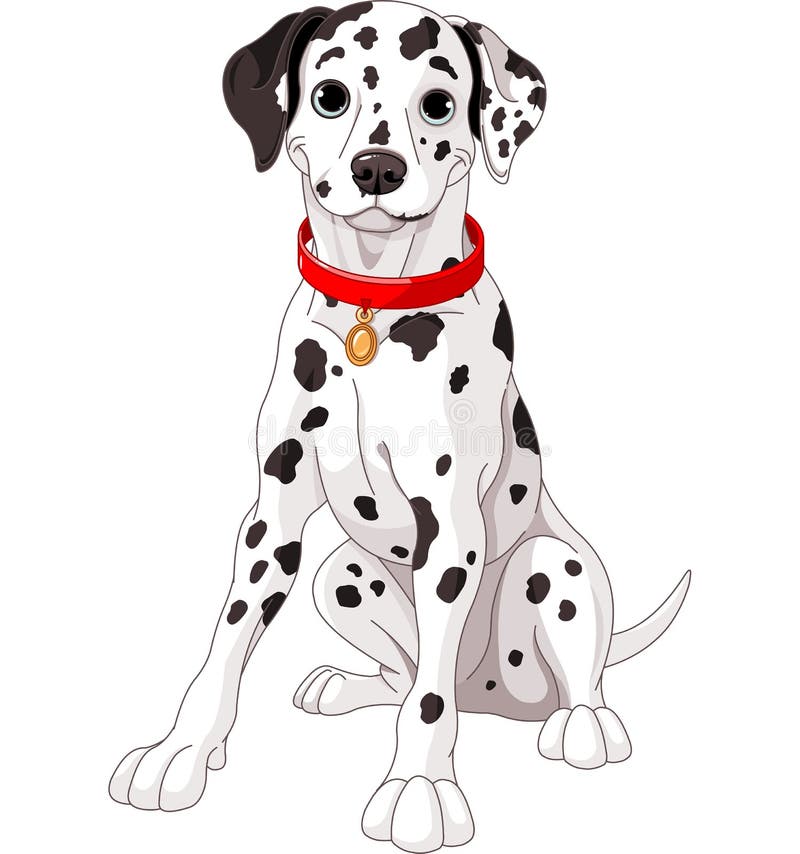 Leuke Dalmatische Hond royalty-vrije illustratie Leuke Dalmatische Hond royalty-vrije illustratie