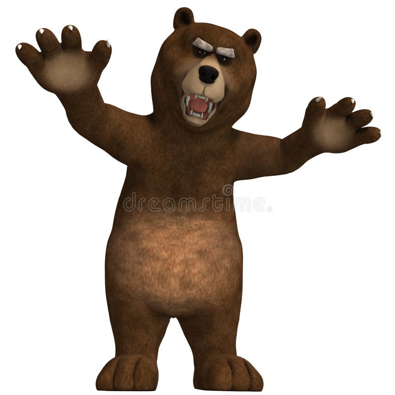 Leuke en grappige Toon draagt stock illustratie Leuke en grappige Toon draagt stock illustratie